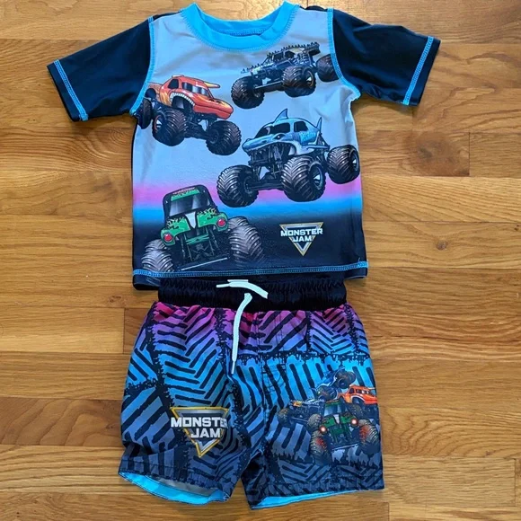 Monster Jam Swim Set - Picture 1 of 6